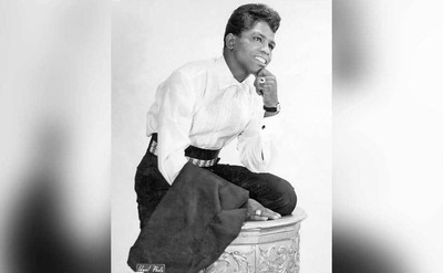 James Brown poses for a portrait.