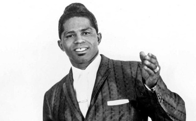 A portrait of James Brown.
