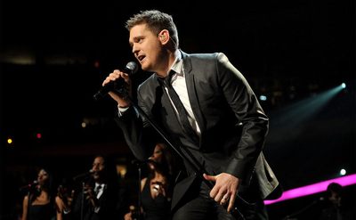 Michael Buble performs at Madison Square Garden.
