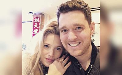 A selfie of Michael and Luisana.