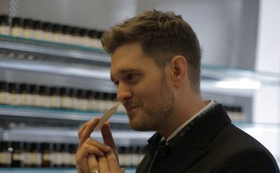 Michael Buble is testing out different scents.