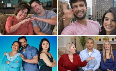 Matt and His mother / Liz, Matt and Stephanie / Shekeb, Emily, and Laila / Kristy, Roberto, and Nancy