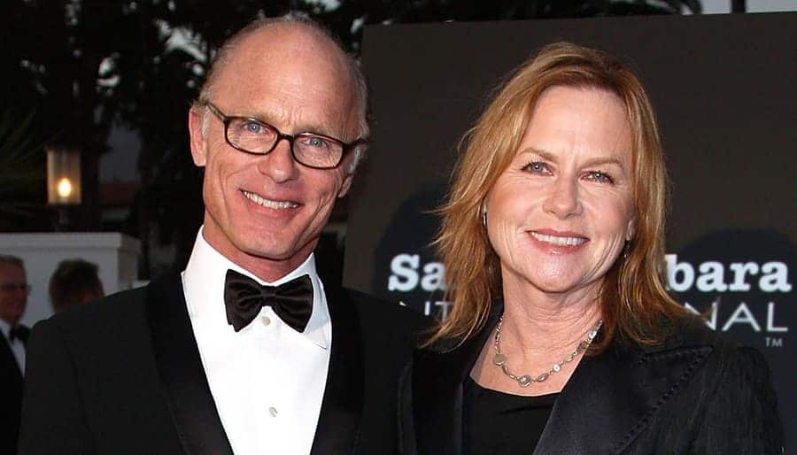 Ed Harris and Amy Madigan at the Emmy Awards in 2018.