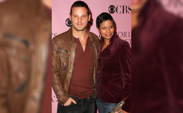 Justin Chambers and wife Keisha arriving at The Victoria's Secret Fashion Show at Kodak Theatre on November 16, 2006, in Hollywood, CA.