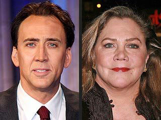 Nicolas Cage and Kathleen Turner