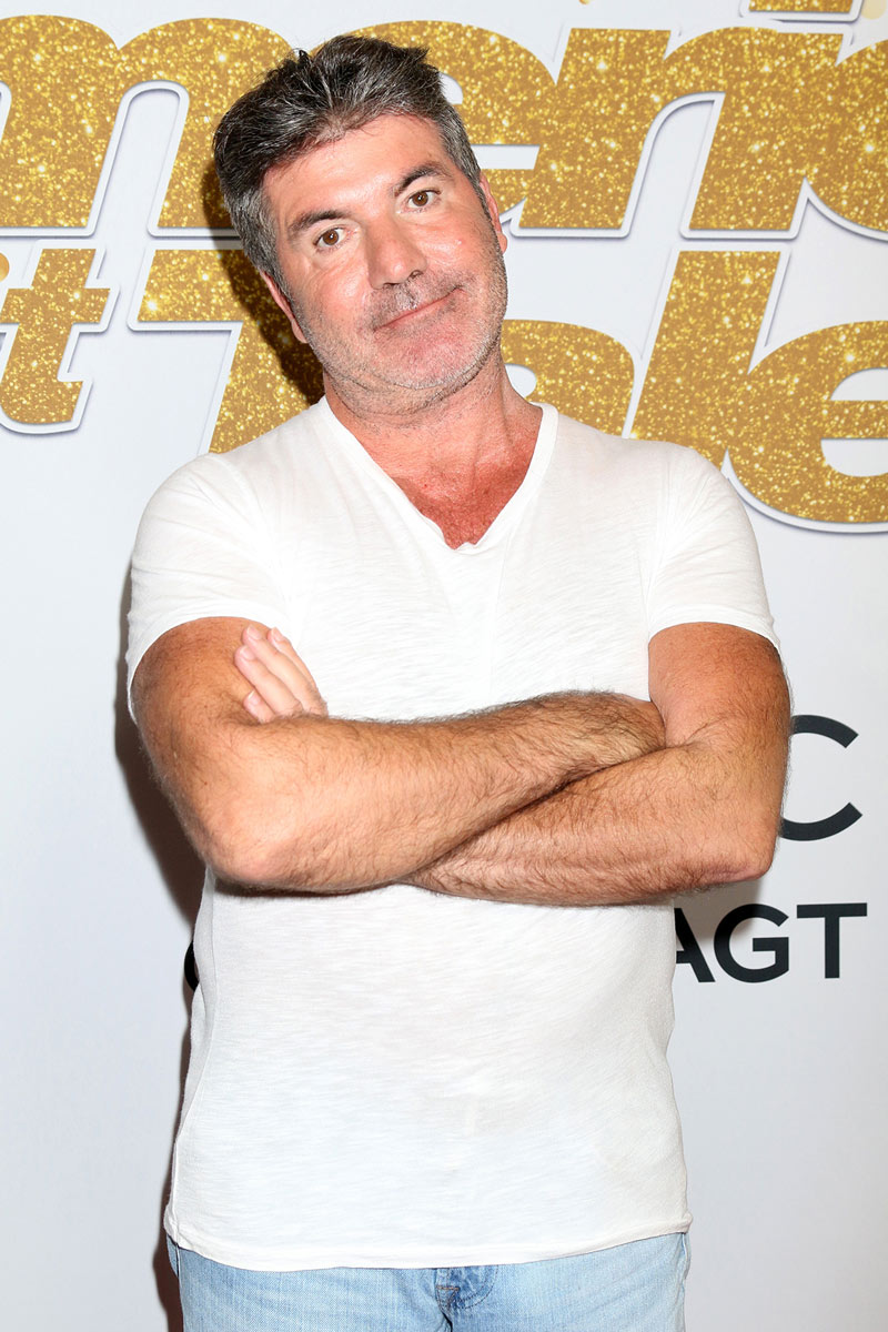 Simon Cowell and shoeless chef