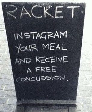 Instagram your meal!