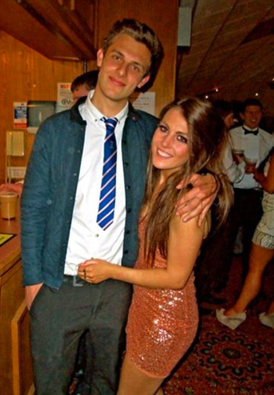 Ed and Heidi at a party