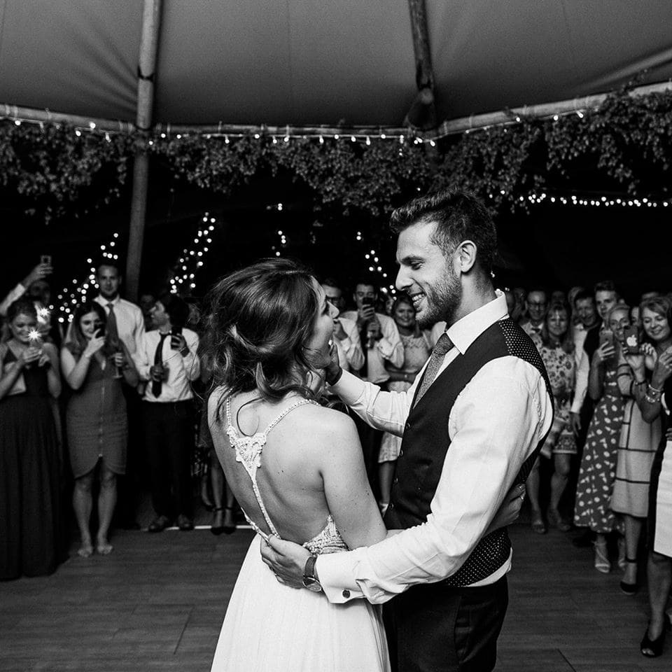 Ed and Heidi at their wedding