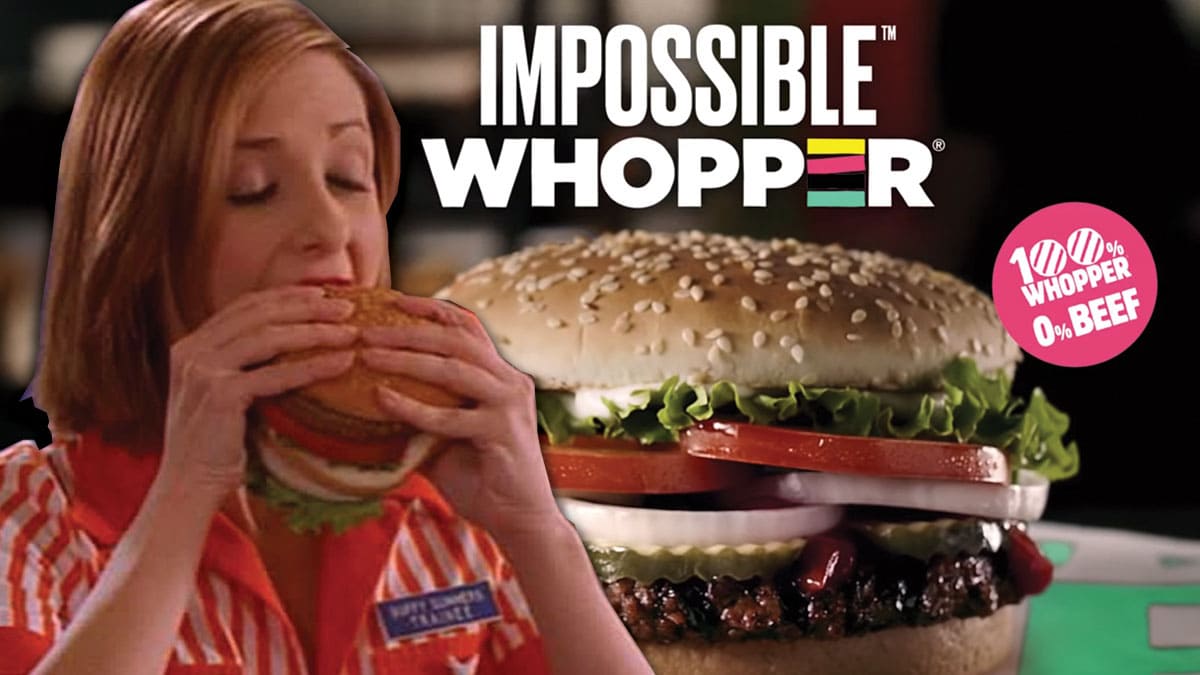 Sarah Michelle Gellar pictured in a Burger King ad. 