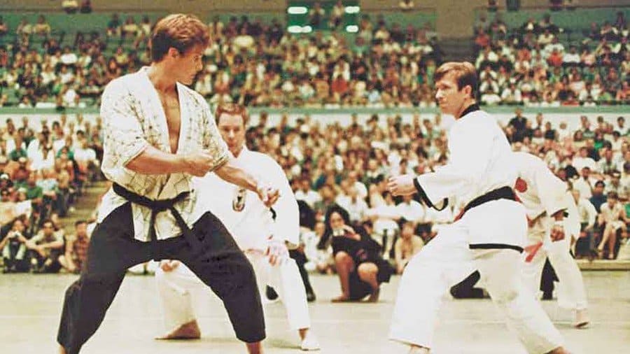 Chuck Norris in the World Karate Championship. 