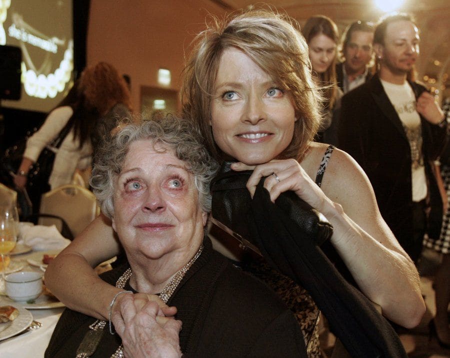 Evelyn Foster and Jodie Foster at the Academy Awards together.