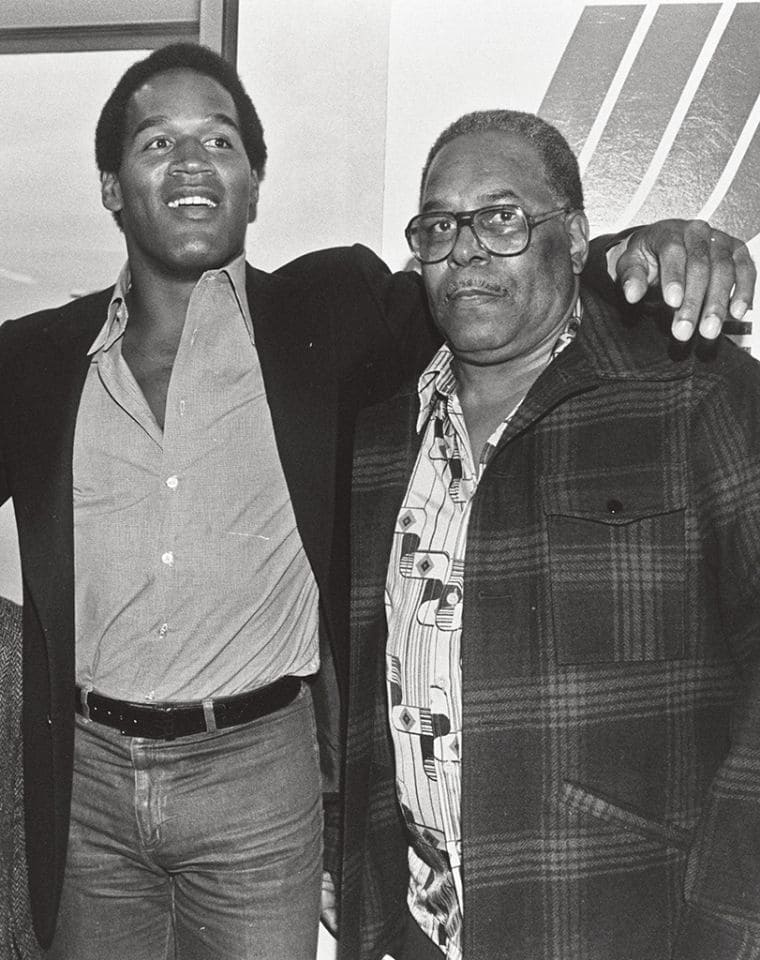 O.J. Simpson and his father, Jimmy Lee Simpson.
