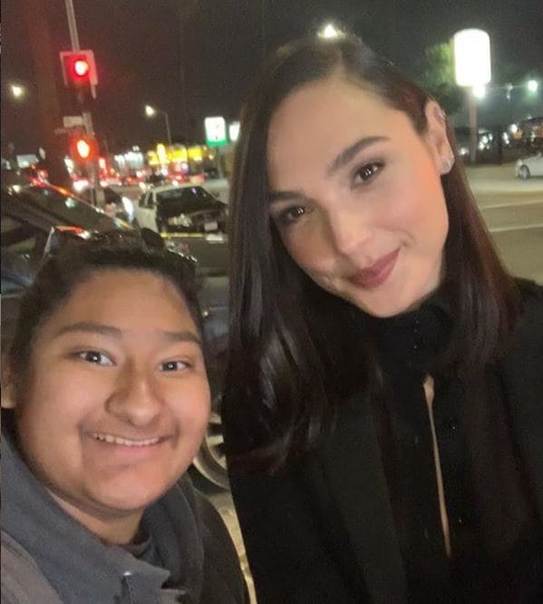 Marlen and Gal taking a picture on the street