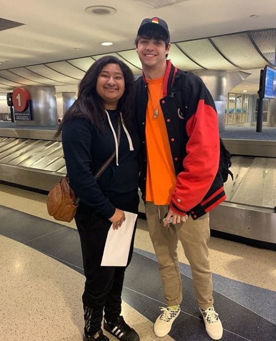 Marlen and Noah taking a picture
