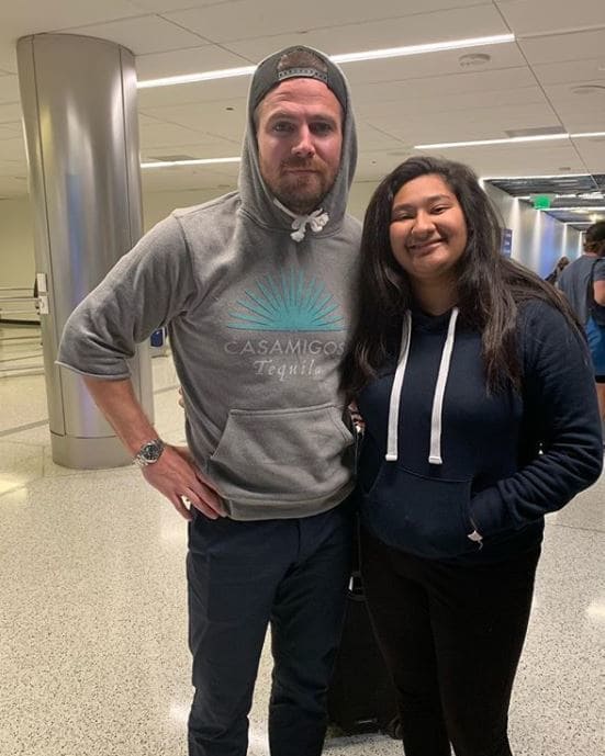 Marlen and Stephen take a picture