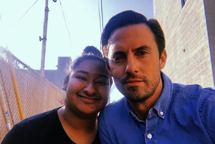 Milo and Marlen taking a picture together