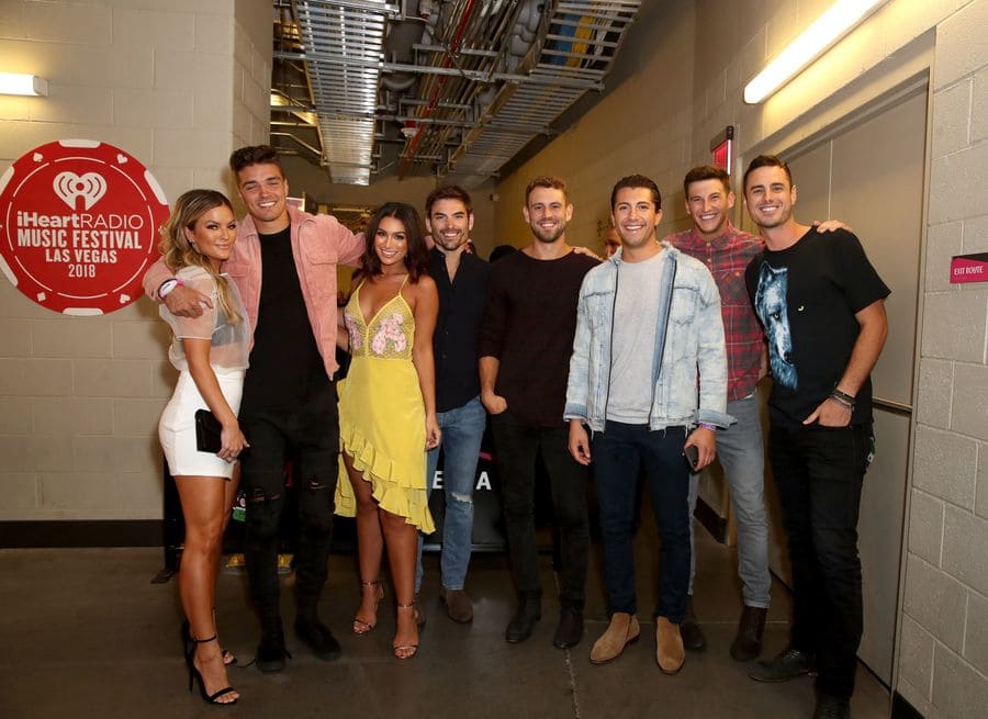 Some cast members from The Bachelor and The Bachelorette at the iHeartRadio Music Festival. 