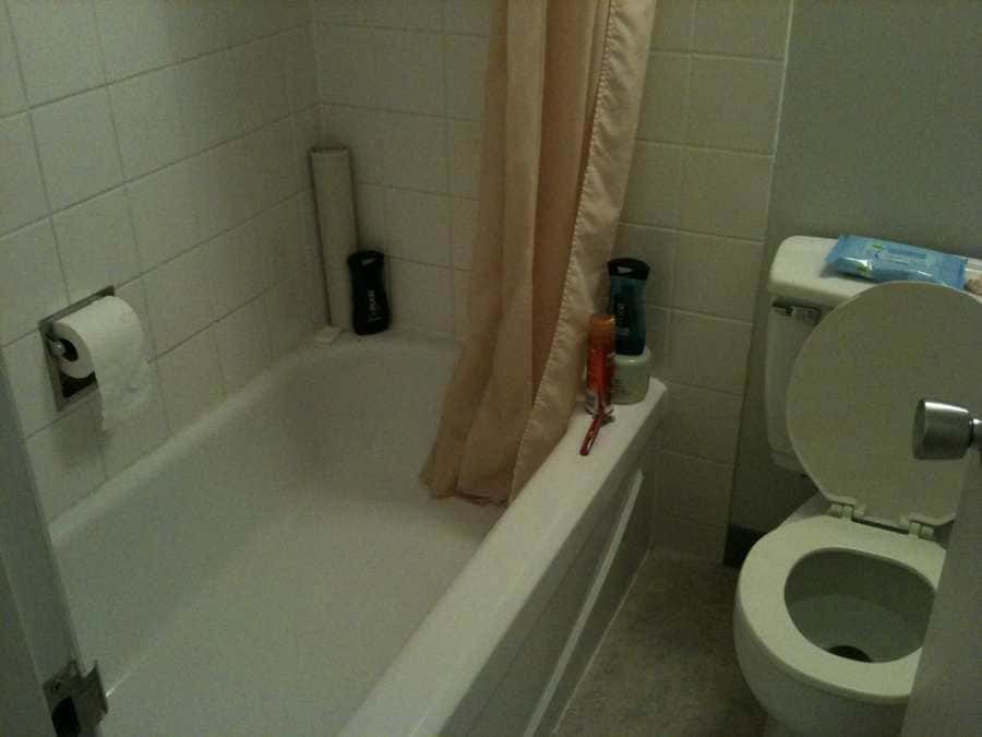 toilet paper in the shower