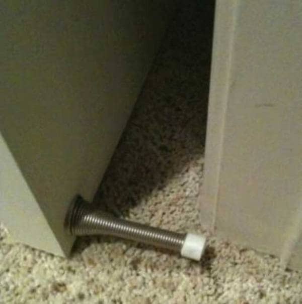 A doorstop out of place