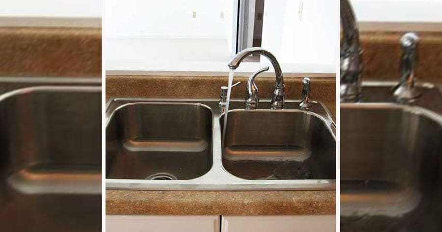 A faucet short of the sink