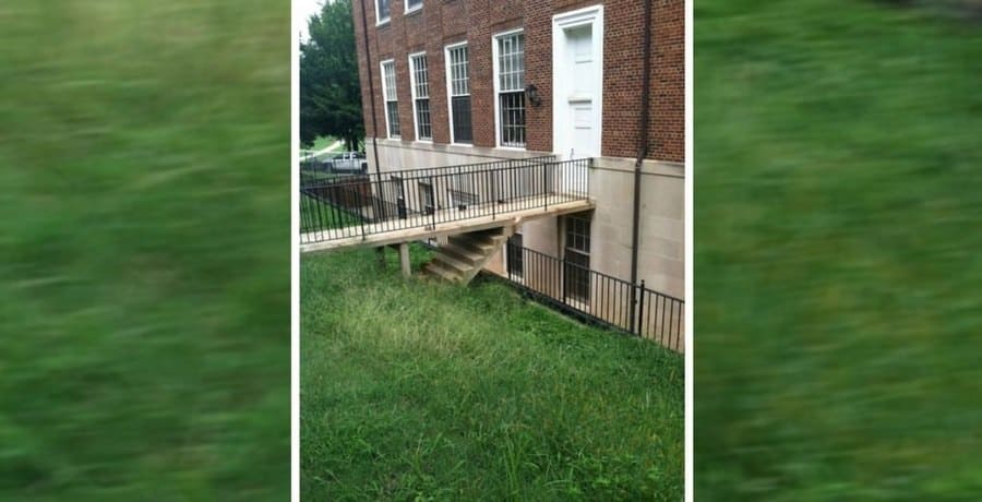A stairway leading to nowhere
