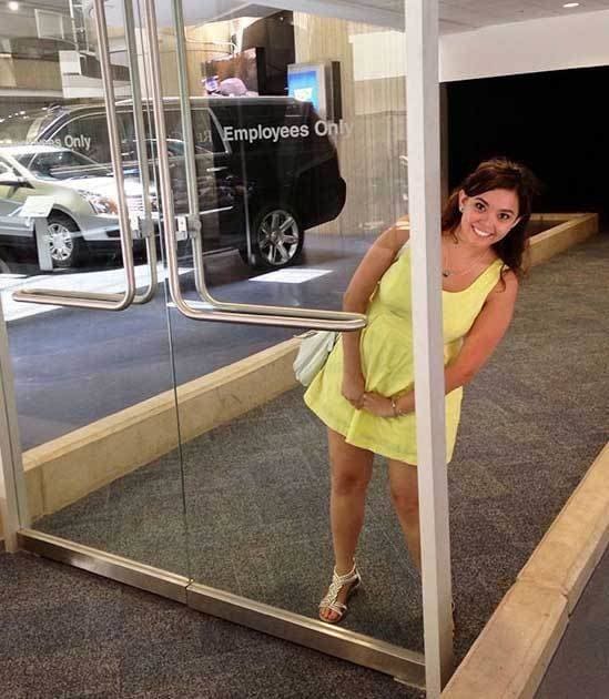 An unnecessary door with no supporting around it