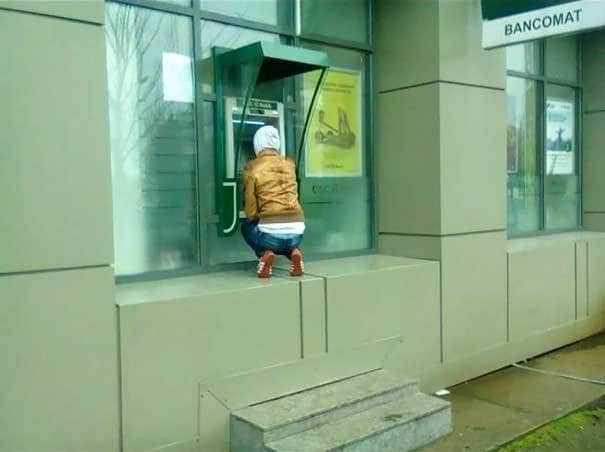 An ATM without easy access