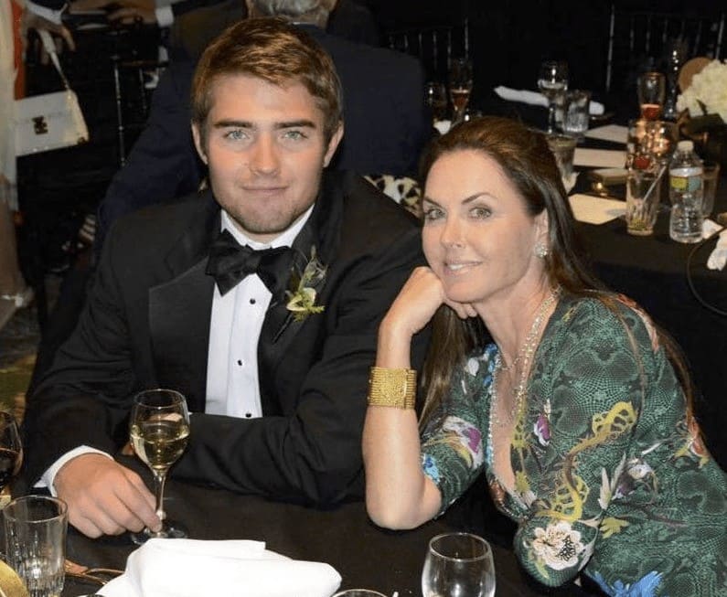 Liam Costner and Bridgette Rooney sitting at a table