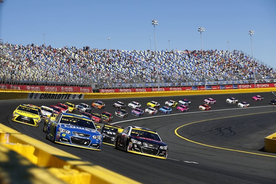The Bank of America 500 at the Charlotte Motor Speedway. 