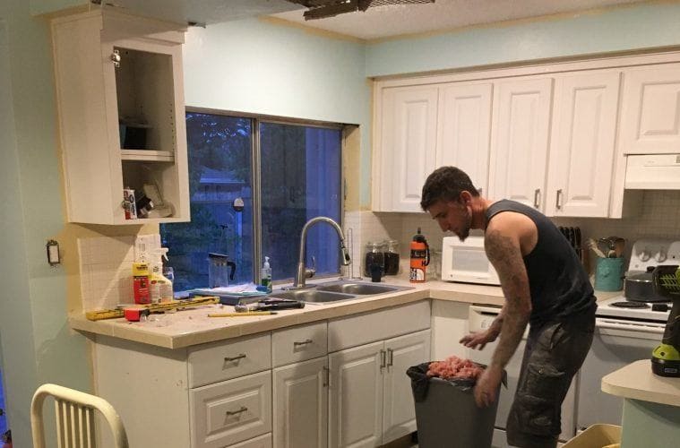 Bobby Kapsidis working in the kitchen