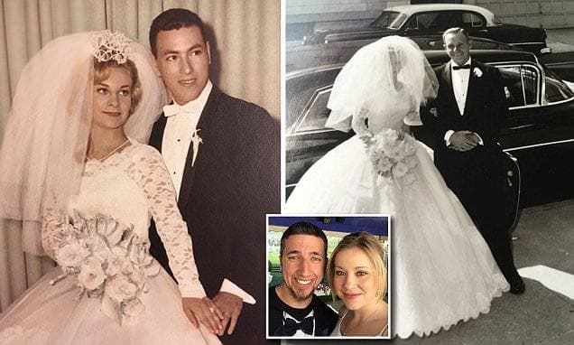 vintage wedding photos and a smaller image of Bobby and Megan Kapsidis