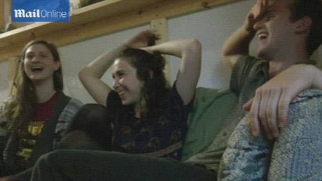 Reese Werkhoven, Cally Guasti, and Lara Russo sitting on a couch