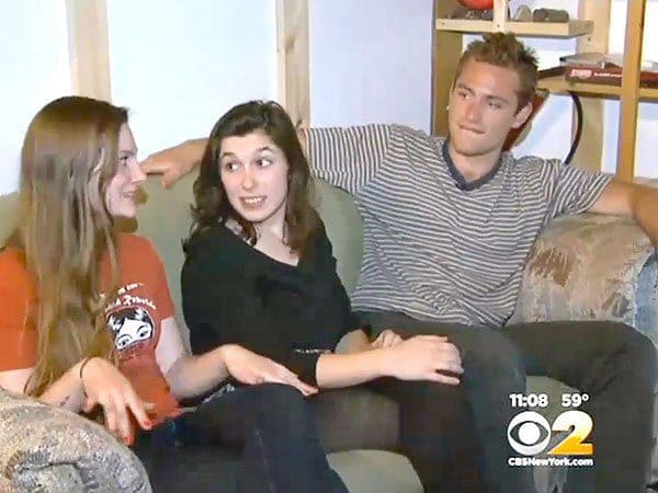 Reese Werkhoven, Cally Guasti, and Lara Russo sitting on a couch