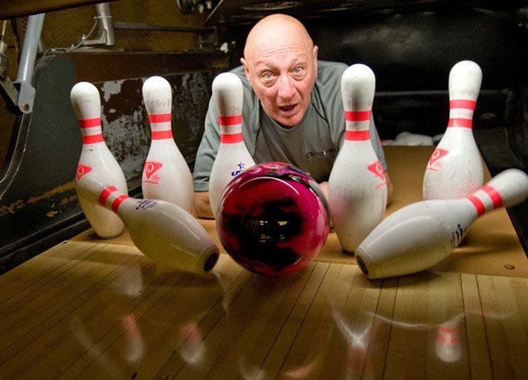 Barry Asher runs the pro shop at Fountain Bowl.