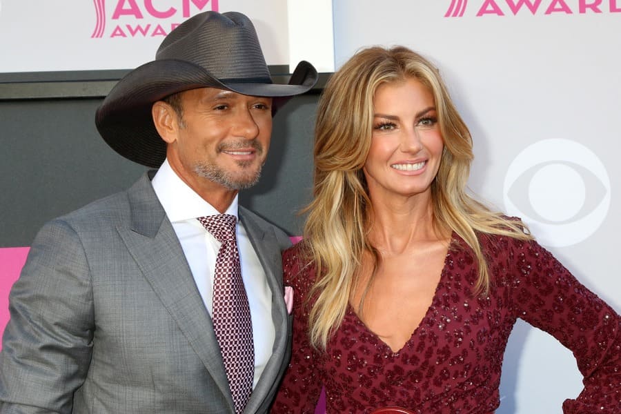 Tim McGraw and Faith Hill at the 2017 Academy of Country Music Awards.