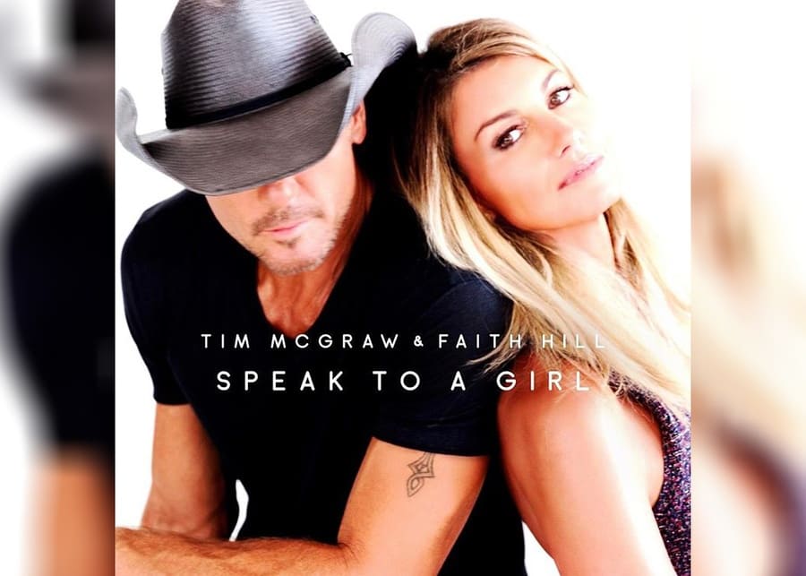 “Speak to a Girl” single cover, by Tim McGraw and Faith Hill.
