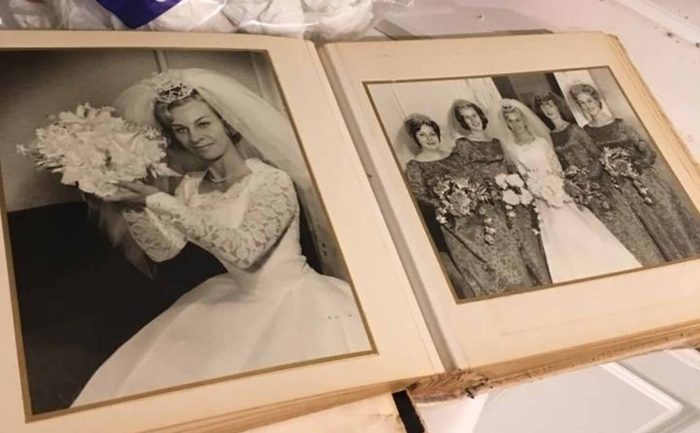vintage wedding album