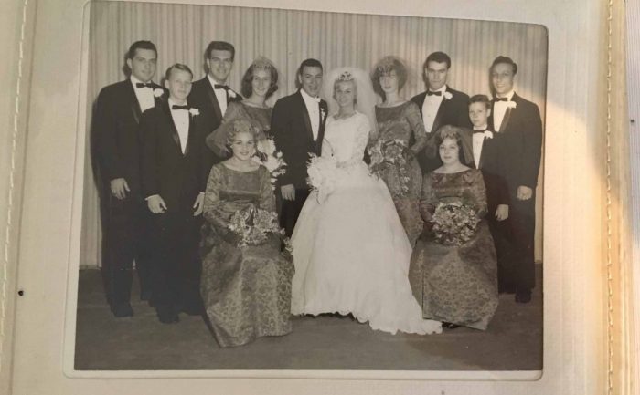 vintage wedding album photo