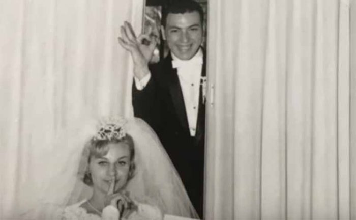Joseph and Marguerite Garguilo in their wedding photo