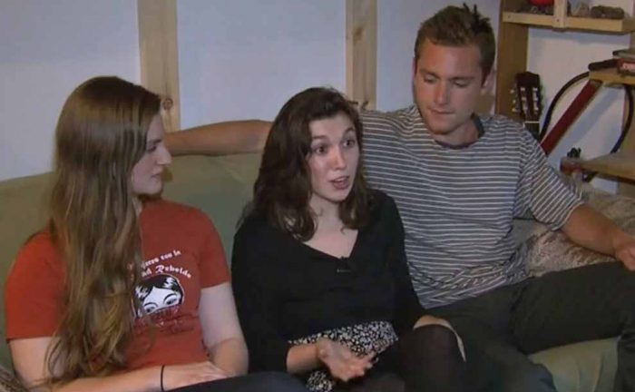 Reese Werkhoven, Cally Guasti, and Lara Russo sitting on a couch