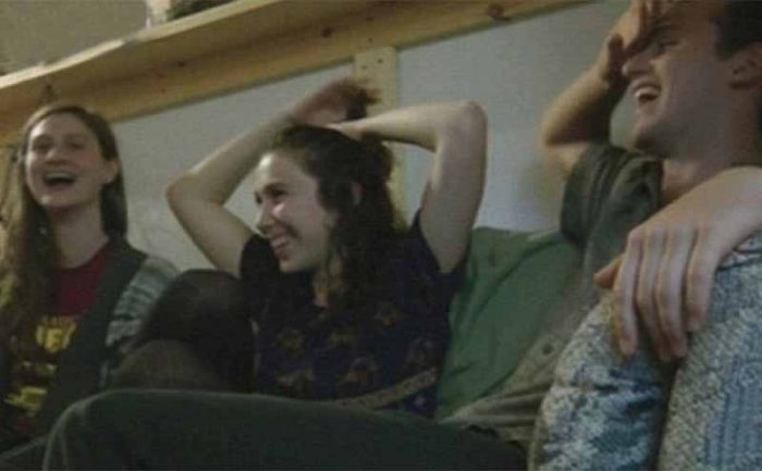 Reese Werkhoven, Cally Guasti, and Lara Russo sitting on a couch