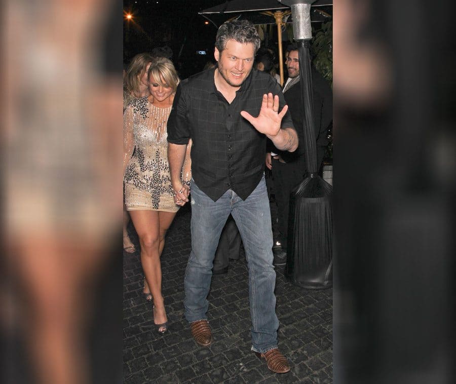 Blake Shelton and Miranda Lambert, 2013.