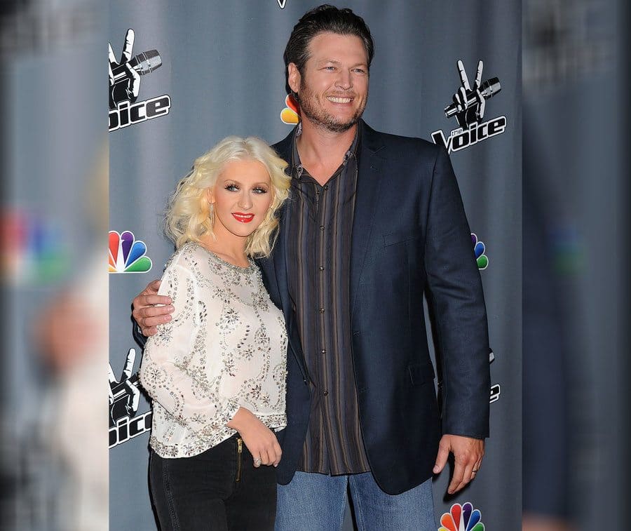 Christina Aguilera and Blake Shelton