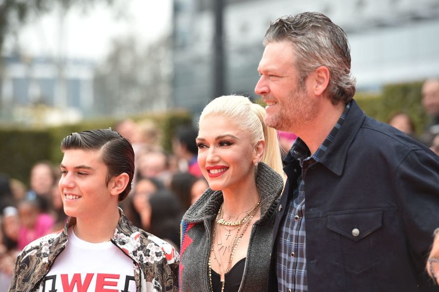 'UglyDolls' film premiere, Arrivals. Kingston Rossdale, Gwen Stefani, Blake Shelton