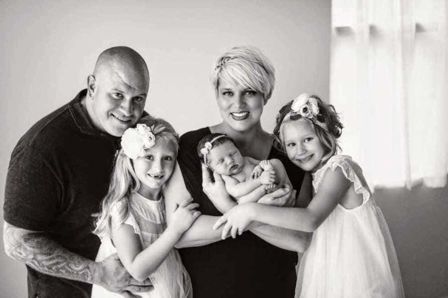 Rebecca and Steven with their three daughters