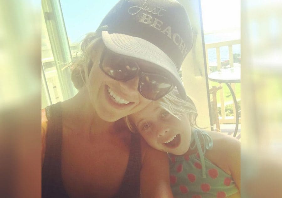 Christina is taking a selfie with her daughter