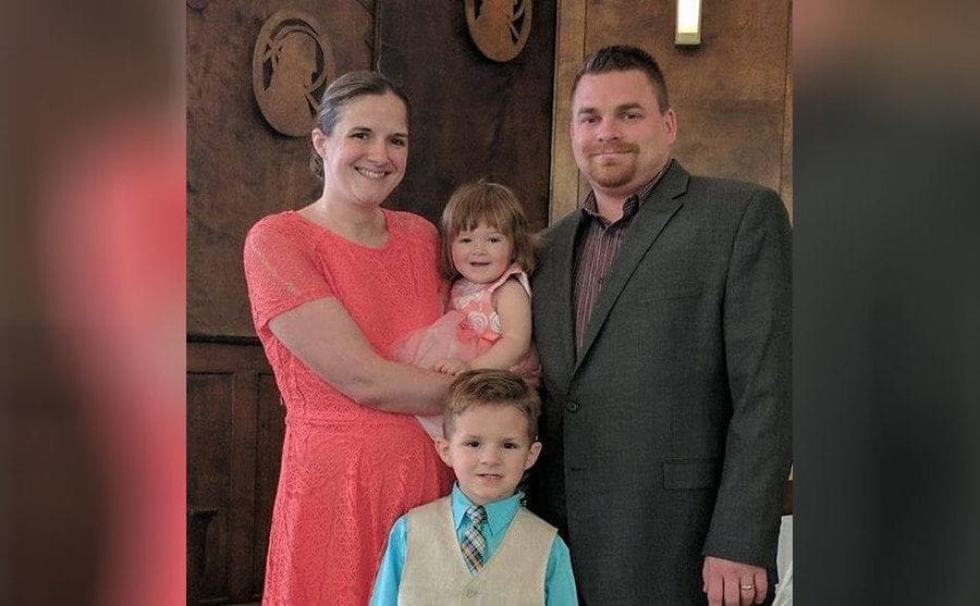 Matthew Hoagland and his family 