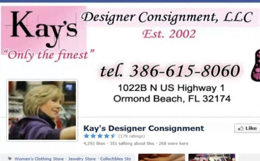 The Facebook page for Kay's business