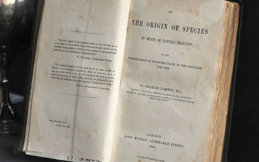 'The Origin of Species' by Charles Darwin first edition